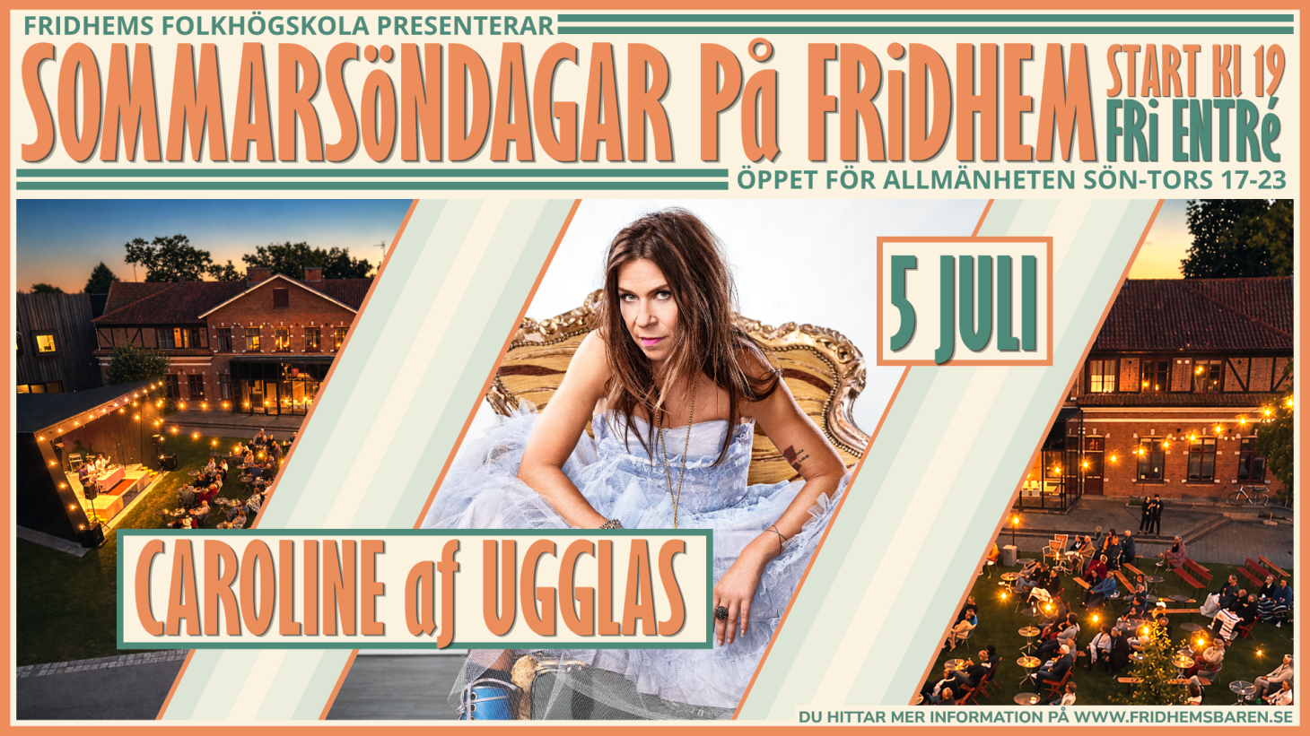 SOMMARSÖNDAG PÅ FRIDHEM - CAROLINE af UGGLAS 5 JULI - 1460 x 821