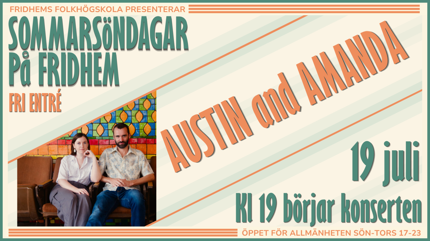 SOMMARSÖNDAG PÅ FRIDHEM - AUSTIN and AMANDA 19 JULI - 1460 x 821