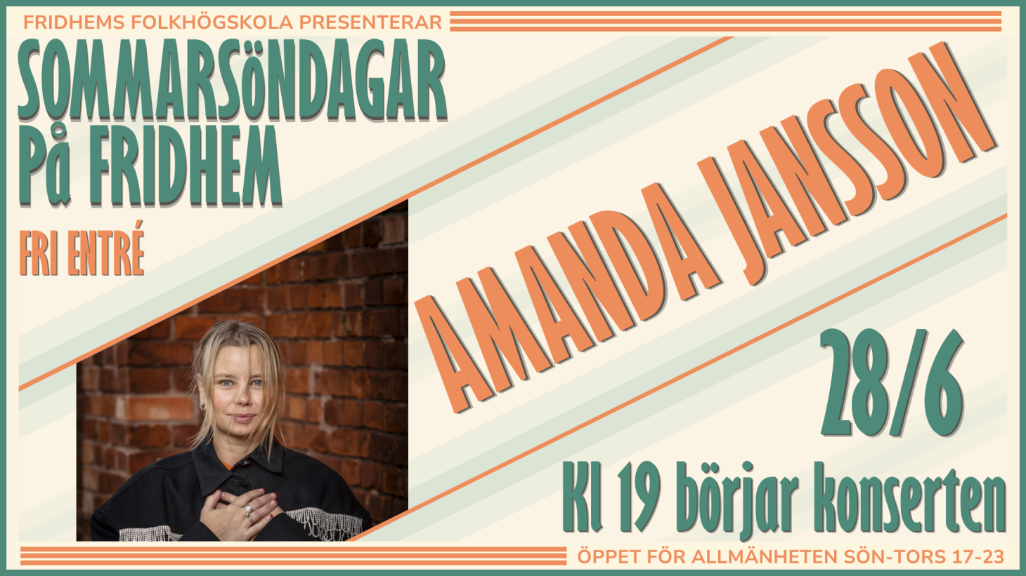 SOMMARSÖNDAG PÅ FRIDHEM - AMANDA JANSSON 28 JUNI - 1460 x 821