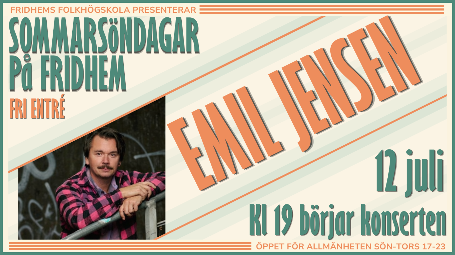 SOMMARSÖNDAG PÅ FRIDHEM - EMIL JENSEN 12 JULI - 1460 x 821